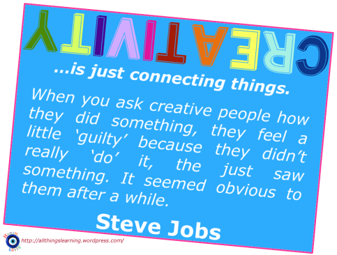 Creativity (Steve Jobs quote 01)