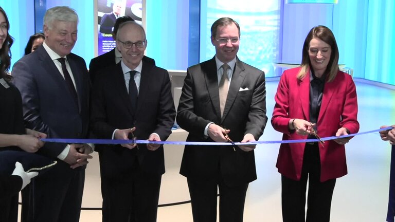 Inauguration of the Europa Experience in Luxembourg by Roberta METSOLA, EP President