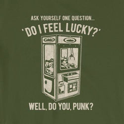 Arcade Crane "Do I Feel Lucky" Funny Short-Sleeve Unisex T-Shirt