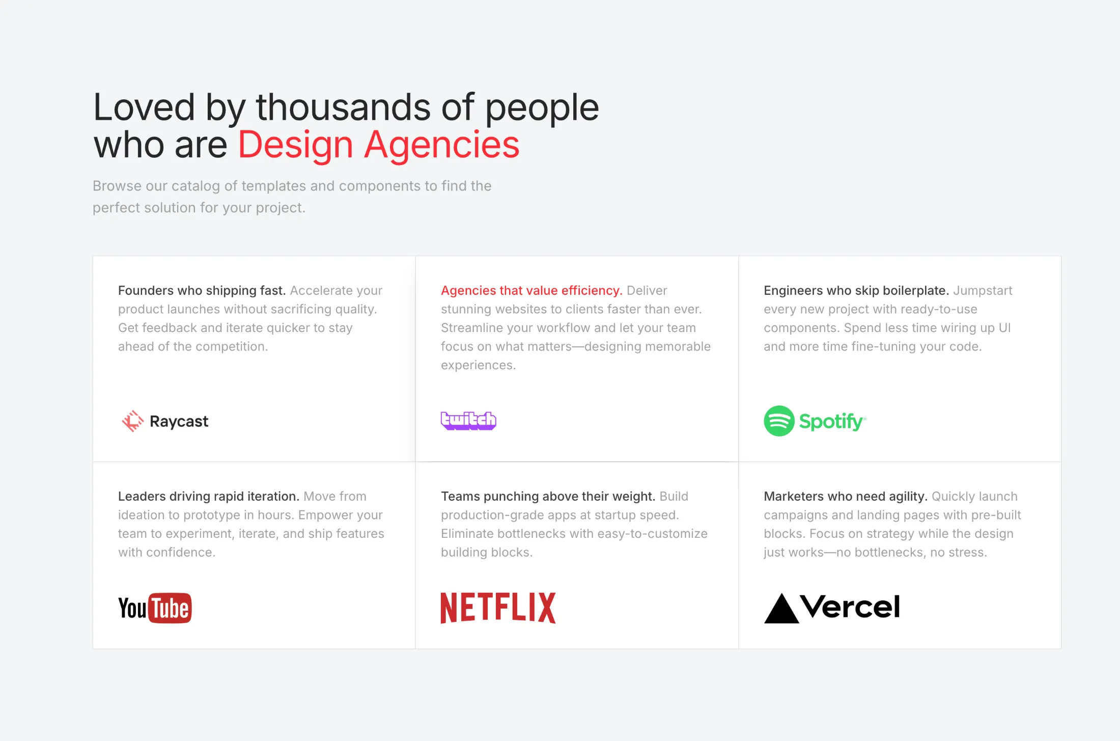 Features with hover animation