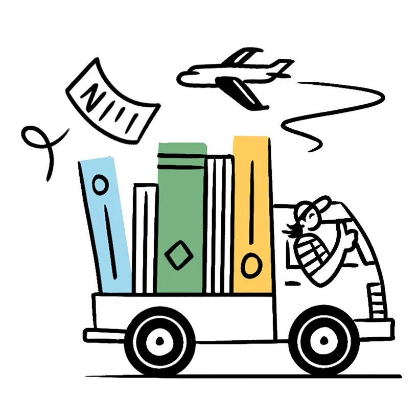 Illustration of shipping and logistics