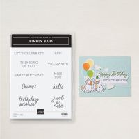 Simply Said Mix & Match Photopolymer Stamp Set (English) Simply Said Mix & Match Photopolymer Stamp Set (English)