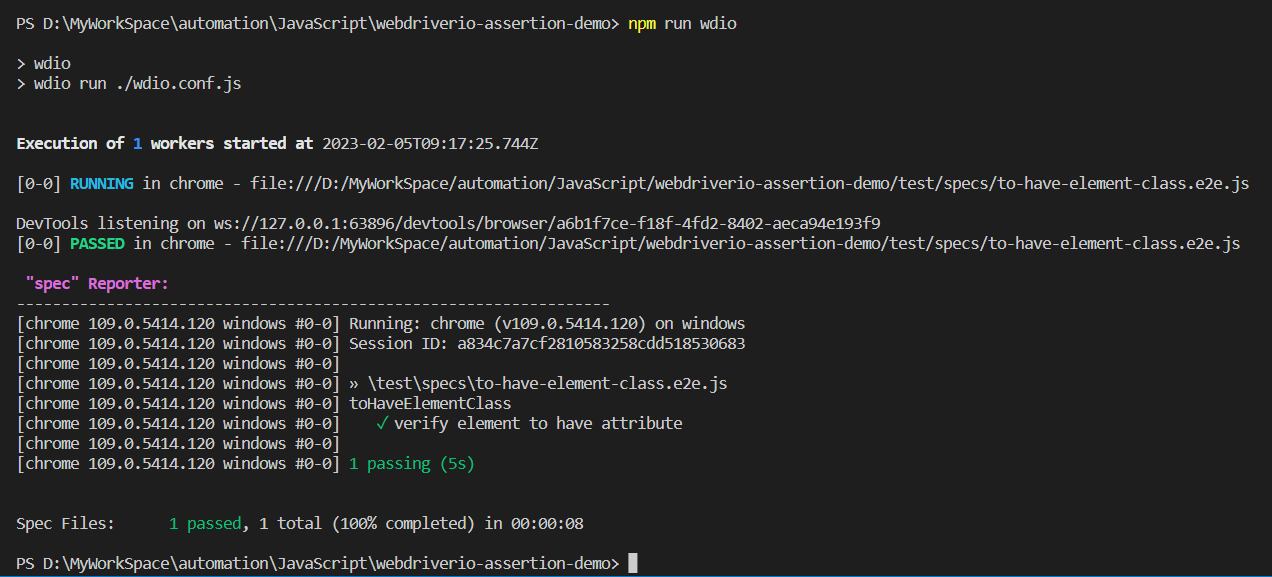 tohaveelementclass-execution tohaveelementclass-execution