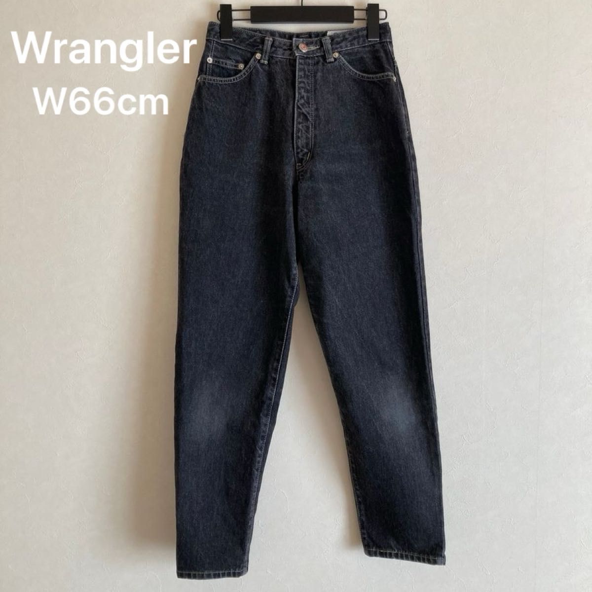 【Wrangler】テーパード ブラックジーンズ Gals from Wrangler W66cm デニム