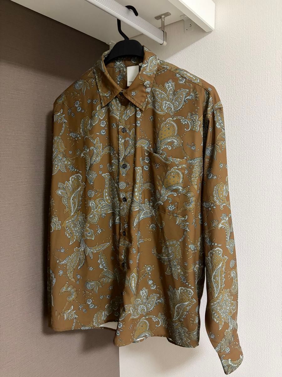 【Casper John】Rough Sizing Paisley Shirts / ラフサイズペイズリーシャツ