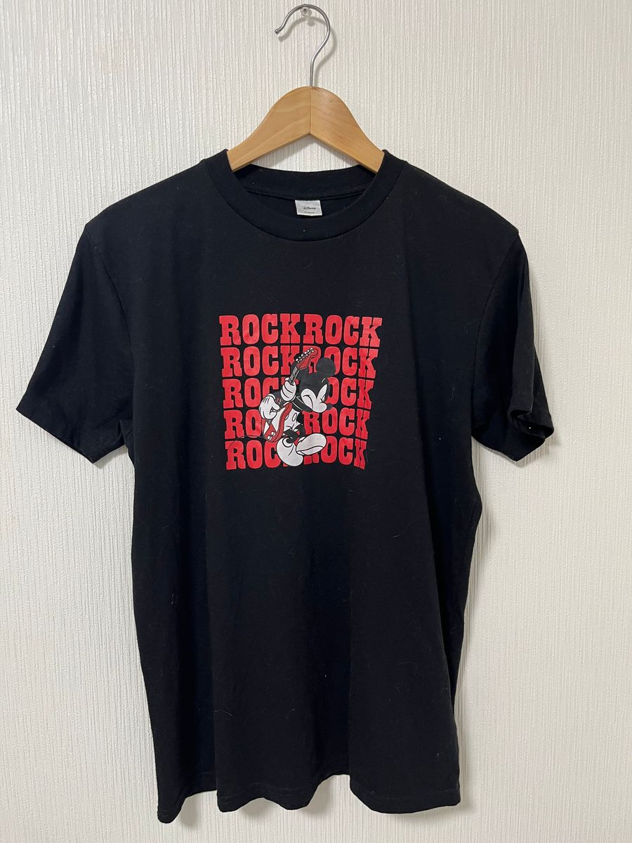 【Disney】ROCKロックミッキーＴシャツ