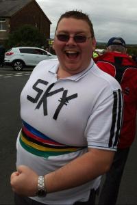 After winning Le Tour, Chris Froome let's things go a little