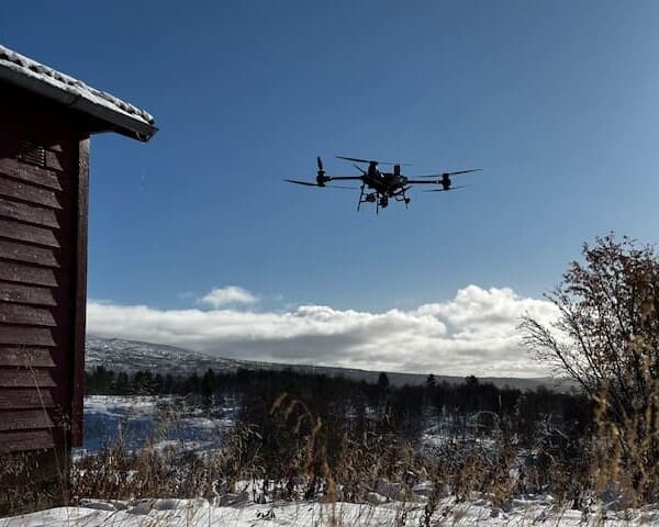 110 sentralen tester sin nye cargo drone