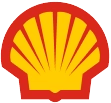 L'iconico logo di Shell Oil presenta una conchiglia gialla con un contorno rosso, che simboleggia l'identità del marchio.