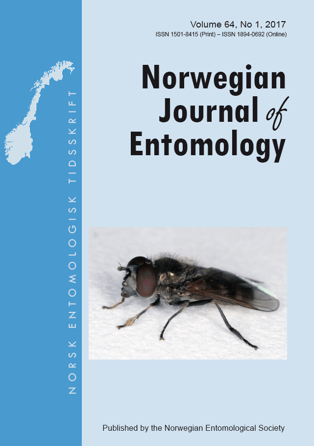 Nytt nummer av Norwegian Journal of Entomology