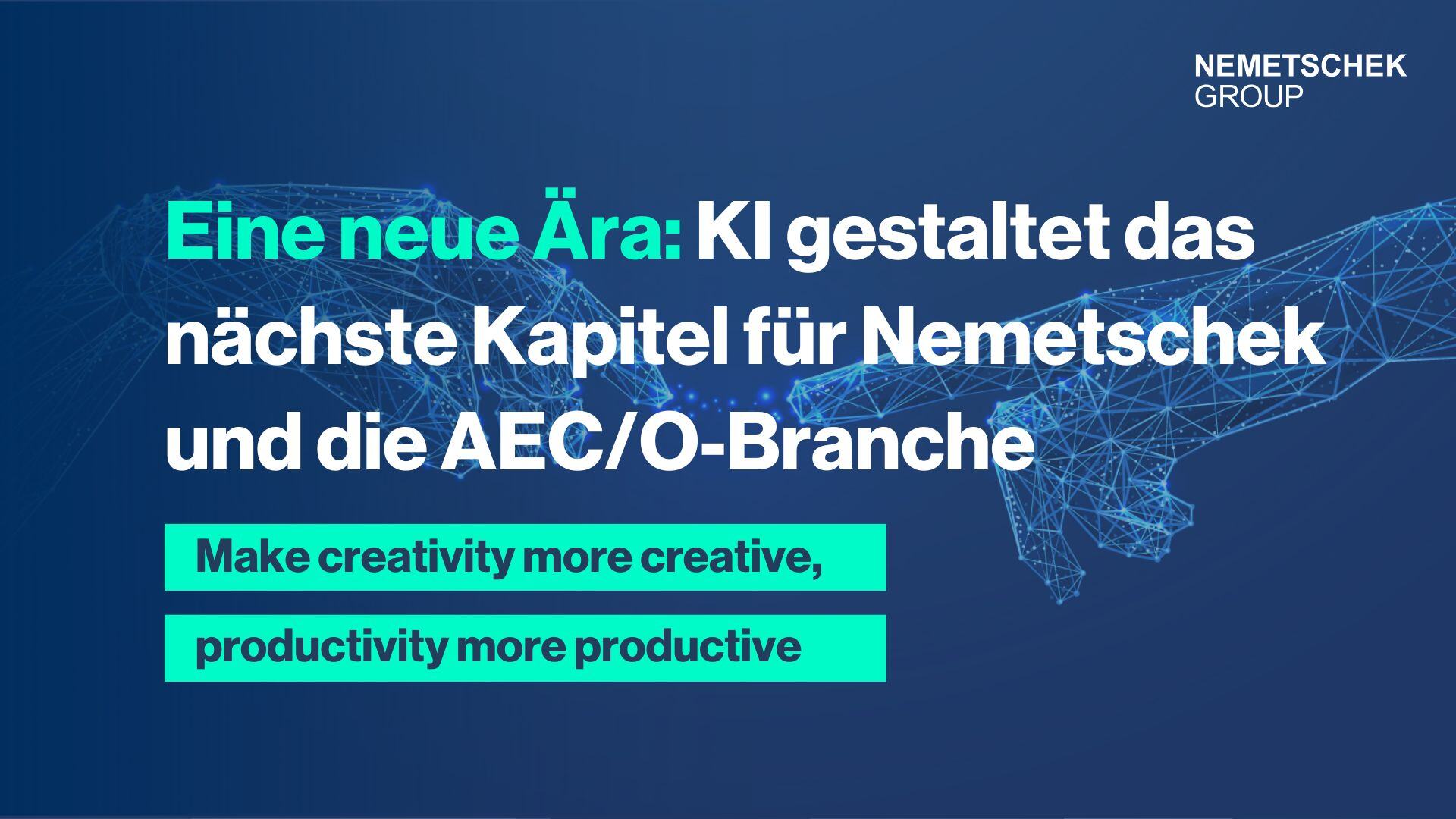 Eine neue Ära: KI gestaltet das nächste Kapitel für Nemetschek und die AEC/O-Branche