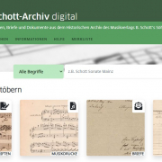 Startseite Schott-Archiv