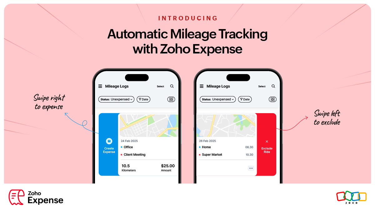 Mileage tracking made easy with Zoho Expense