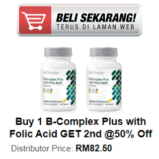 Promo Twin Pack Shaklee Oktober 2023 B-Complex With Folic Acid Promo Twin Pack Shaklee Oktober 2023 B-Complex With Folic Acid