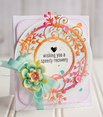 Pretty Get Well Card! #Justrite Created by Michel Kovack