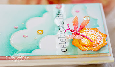 Water colors, stencils, and die cuts! #Scrapbookadhesivesby3L Created by Michele Kovack
