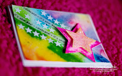 Watercolors, stickers, and Die cut stars! @SBAdhesivesby3L @SRM Created by Michele Kovack
