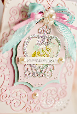 Pretty Anniversary card! #Justrite Created by Michele Kovack