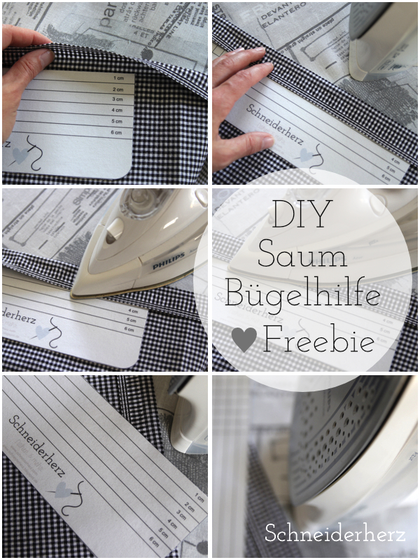 Bügelhilfe für Säume selber machen DIY Freebie