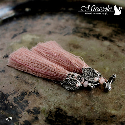 Honbeni II - kolczyki chwosty Miracolo, kolczyki z chwostami, chwost, tassel earrings