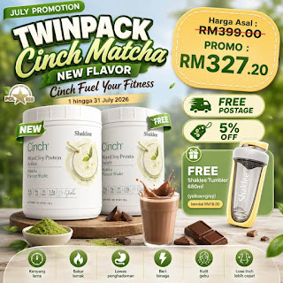Cinch Matcha Soy Protein Shaklee Promo Harga Ahli Julai 2026 Cinch Matcha Soy Protein Shaklee Promo Harga Ahli Julai 2026