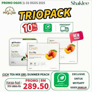 Cinch Tea Mix Summer Peach Flavour Shaklee Seasonal Product Cinch Tea Mix Summer Peach Flavour Shaklee Seasonal Product