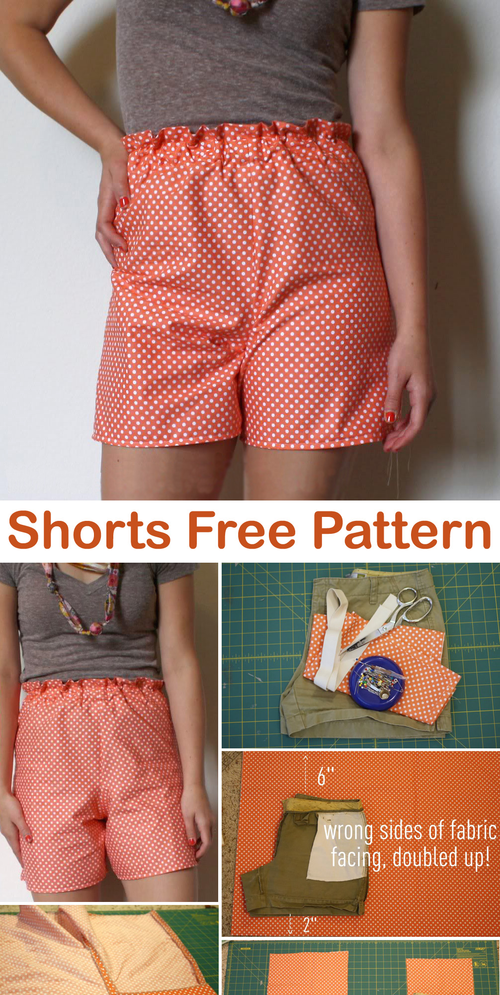 Paperbag Shorts Free Pattern Paperbag Shorts Free Pattern