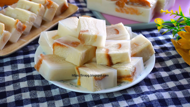 puding santan roti tawar, agar-agar santan beroti, agar-agar roti santan,puding santan, puding roti mudah dan sedap, roti nak buat apa, resepi olahan roti,