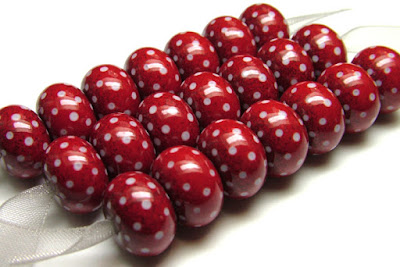 Enamelled Lampwork Glass Beads Enamelled Lampwork Glass Beads