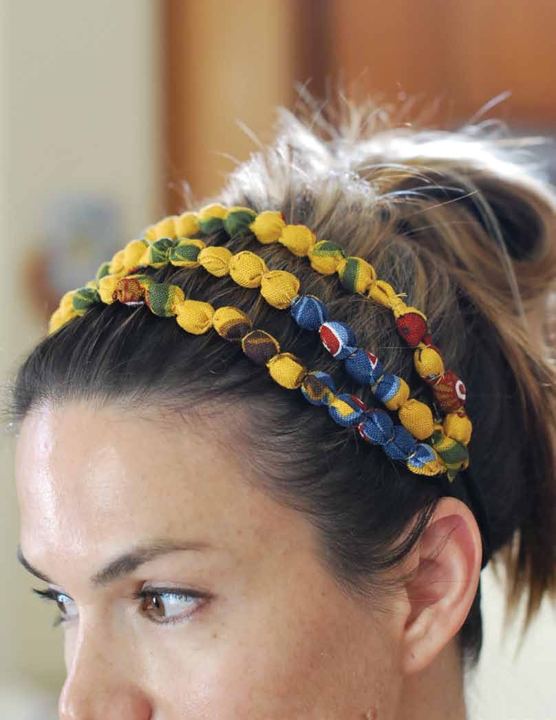 Fabric Beaded Headband Tutorial Fabric Beaded Headband Tutorial