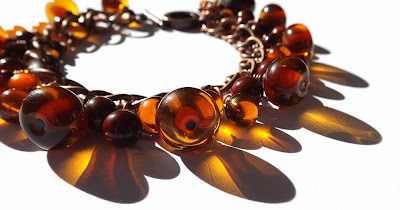 Lampwork glass bracelet Lampwork glass bracelet