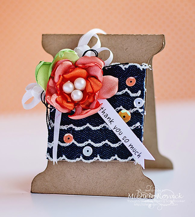 Shaped Spool Card by Michele Kovack