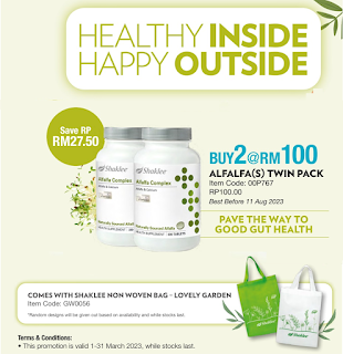 Promosi Mac 2023 Alfalfa Complex dan Lecithin Twinpack RM100 Promosi Mac 2023 Alfalfa Complex dan Lecithin Twinpack RM100