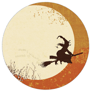 Cartoon witch journaling circle Free Halloween journaling spots Digital Halloween PNG downloads Cartoon witch journaling circles Spider web journaling squares Free Halloween digital planner elements Junk journal Halloween ephemera Flying witches clip art PNG Black spider frame journaling cards