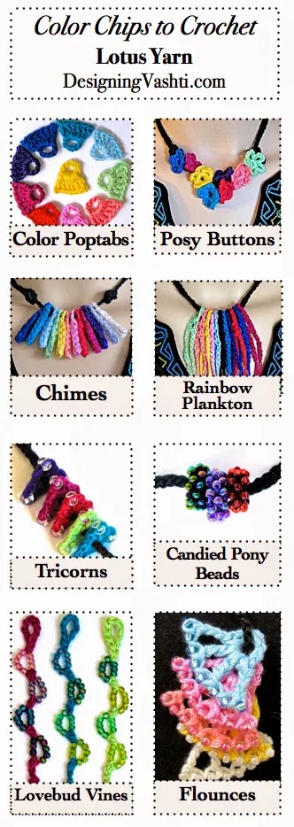 Lotus Chips and Candied Charms patterns