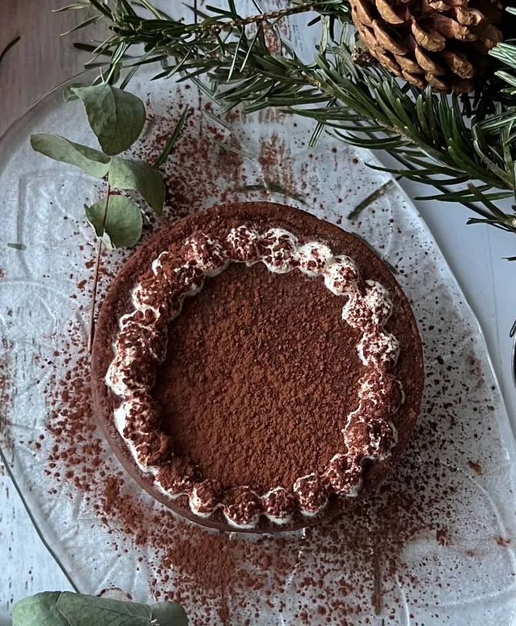Flan de chocolate y requesón Flan de chocolate y requesón