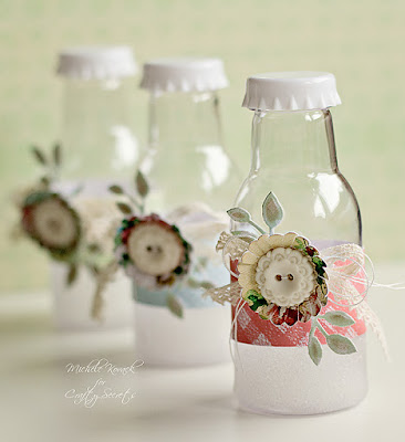 Crafty Secret's altered bottles By: Michele Kovack