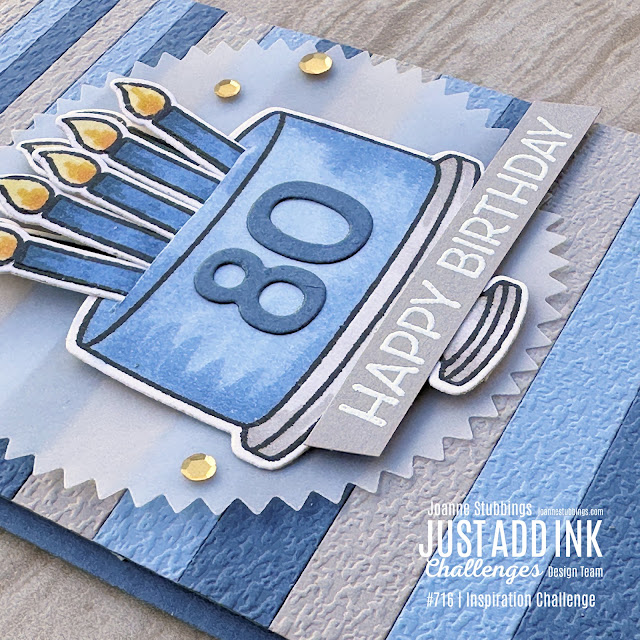 Jo's Stamping Spot - Just Add Ink Challenge #716 using Celebration Cake and Celebration Candles by Mama Elephant Jo's Stamping Spot - Just Add Ink Challenge #716 using Celebration Cake and Celebration Candles by Mama Elephant