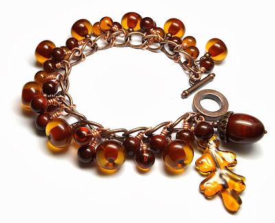 Lampwork glass bracelet Lampwork glass bracelet
