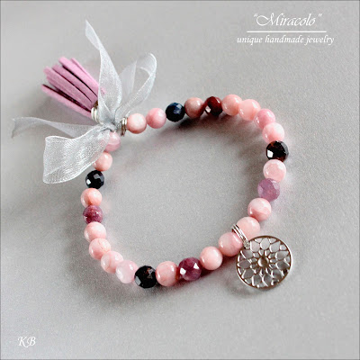 Bransoletka Medinilla bransoletka z rubinem szafirem kunzytem, bracelet
