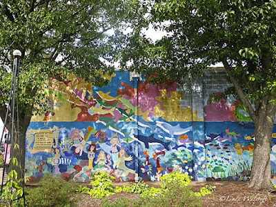 colorful painting on wall