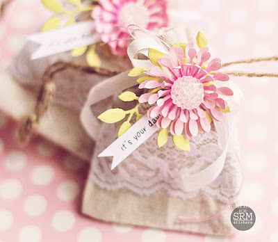 Pretty Burlap and lace bag! Michele Kovack