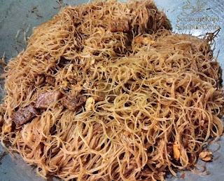 Bihun goreng masak di rumah