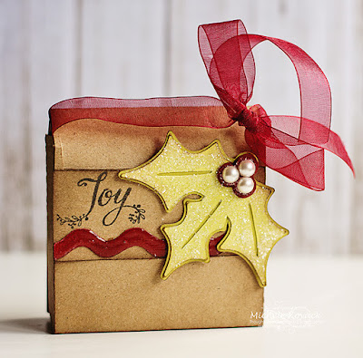 Silhouette box using Christmas Handwritten Sentiments by JustRite Box created by Michele Kovack