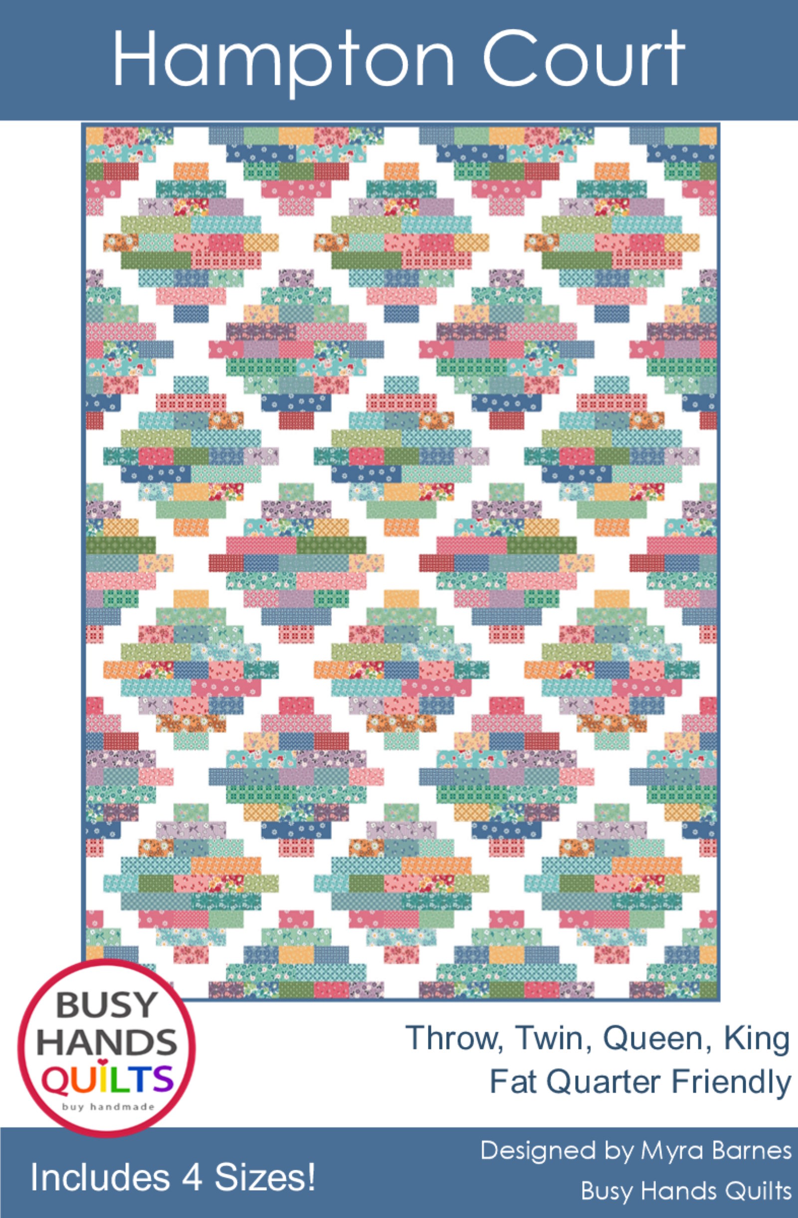 Hampton Court Quilt Pattern by Myra Barnes of Busy Hands Quilts Hampton Court Quilt Pattern by Myra Barnes of Busy Hands Quilts