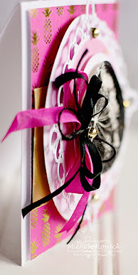 Pink and Black card! #Justrite Created by Michele Kovack