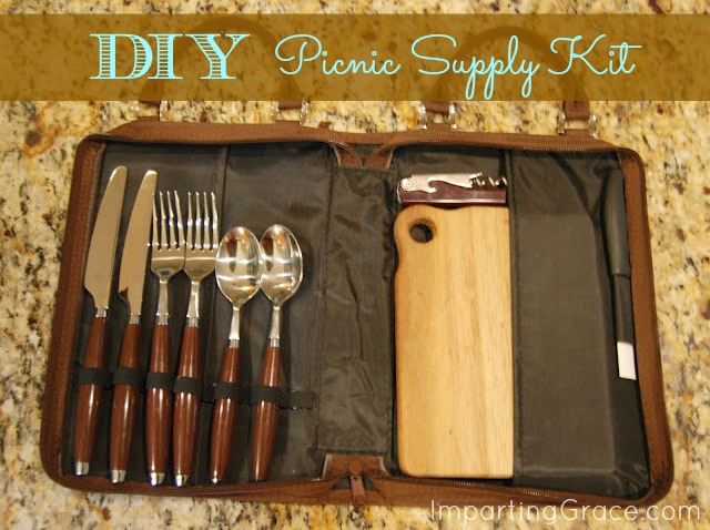 DIY Picnic Supply Kit | ImpartingGrace.com