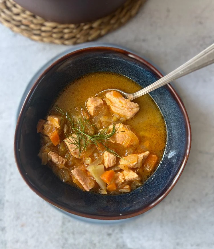 Sopa de salmón con hinojo Sopa de salmón con hinojo