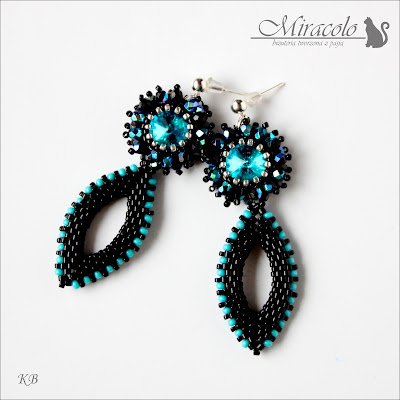 Kolczyki Grenidor kolczyki z kryształkami / kolczyki fagnano/ rivoli earrings, miracolo