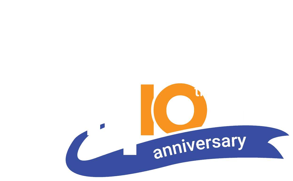 blue million 10th anniversary logo